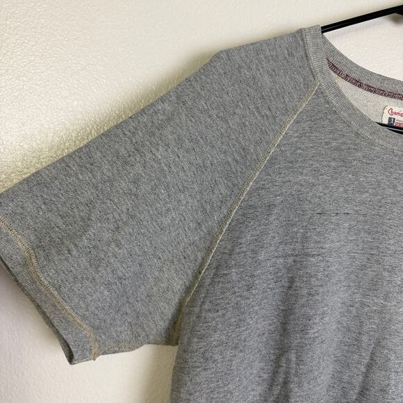 Champion Todd Snyder Sweatshirt Mens Large Gray Short Sleeve Pullover Cotton USA - Picture 5 of 9